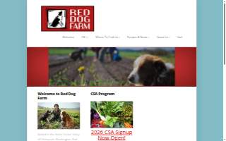 Red Dog Farm website