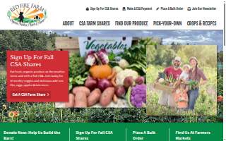 Red Fire Farm website
