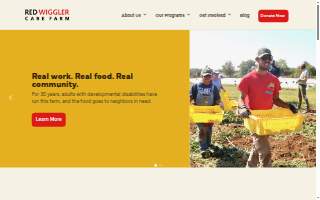 Red Wiggler Foundation Inc. dba Red Wiggler Care Farm website