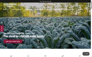 Redwood Organic Farm website
