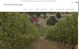 Robert J. Gross dba Cooper Mountain Vineyards website