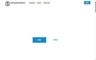 Rockside Ranch website