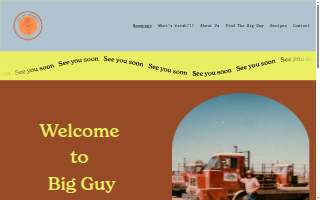 Big Guy Organics website
