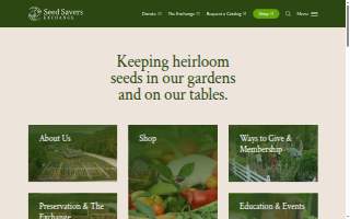 Seed Savers Exchange website