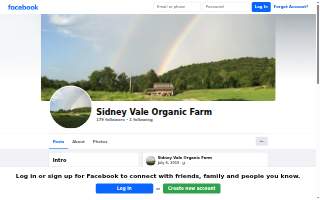 Sidney Vale Organic Farm website