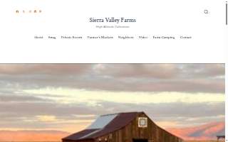 Sierra Valley Farms website