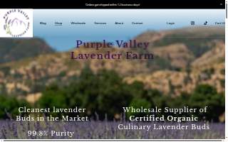 Silicon Valley Growers Inc. dba Purple Valley Lavender Farm website