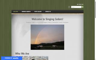 Singing Cedars Farmstead website