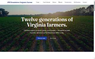 SJ Brandon, LLC DBA Old Dominion Organic Farms website