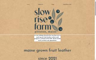 Slow Rise Farm website