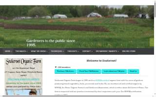 Snakeroot Organic Farm website