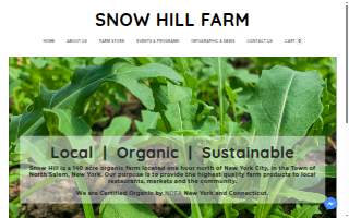 Snow Hill Farm, LLC website