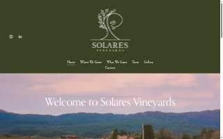 Solares Vineyards, LLC website