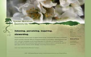 Sonoma Mountain Institute website