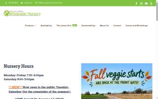Sonoma Valley Wholesale Nursery website