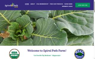 Spiral Path Farm website
