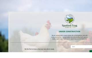 Spotted Frog Farm LLC dba Spotted Frog Farm website
