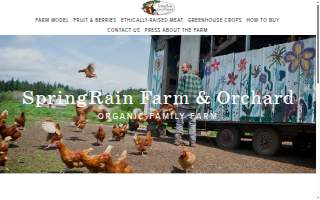 SpringRain Farm and Orchard website