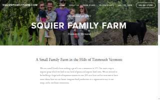 Squier Family Farm LLC website