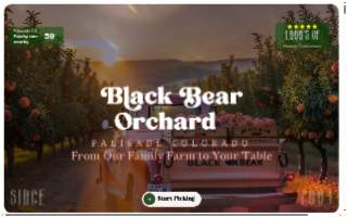 Black Bear Orchards website