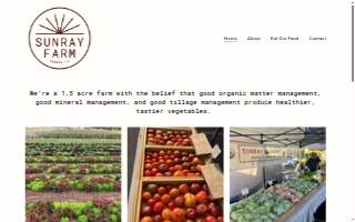 Sunray Farm LLC dba Sunray Farm website