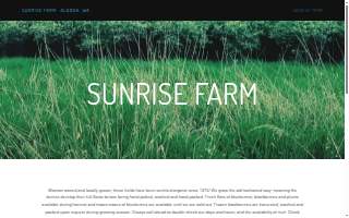 Sunrise Farm website