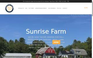 Sunrise Organic Farm LLC website