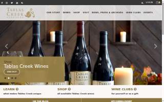 Tablas Creek Vineyard, A CA Limited Partnership dba Tablas Creek Vineyard website