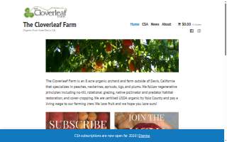 The Cloverleaf Farm LLC website