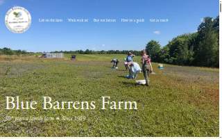 Blue Barrens Farm website