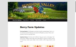 The Lady and Her Pig, LLC DBA Sunshine Valley Berry Farm website