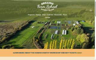 The Organic Farm School website