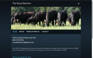 The Royal Butcher website