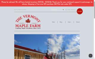 The Vermont Maple Farm website