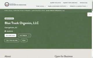 Blue Truck Organics LLC website