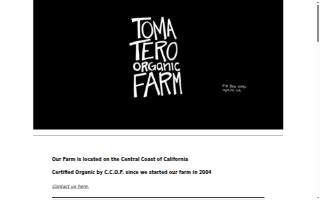 Tomatero Organic Farm website