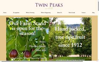 Twin Peaks Orchards website