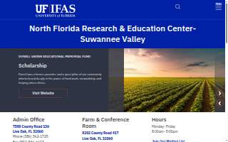UF-IFAS North Florida Research and Education Center- Suwannee Valley dba NFREC-SV website