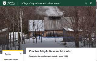 University of Vermont Proctor Maple Research Center website