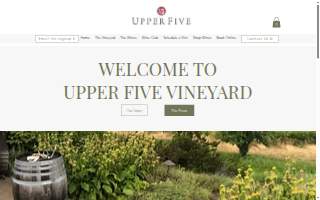 Upper Five Vineyard, LLC dba Upper Five Vineyard website