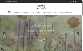 Uprising Organics website