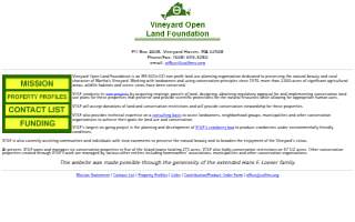 Vineyard Open Land Foundation - Cranberry Acres website