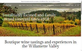 Vitae Springs Vineyard, LLC website