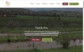 Vitis and Ovis Farm LLC website