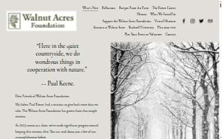 Walnut Acres Foundation Inc. website