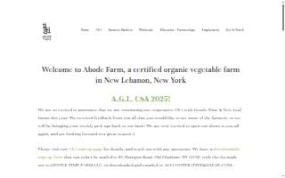 West Street Farm LLC dba Abode Farm website