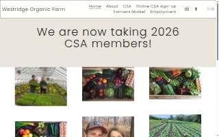 Westridge Organic Farm website