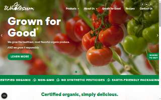 Wholesum Farms Arizona, LLC website