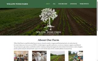 Willow Pond Farm website