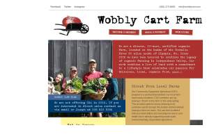 Wobbly Cart Farm Inc. website